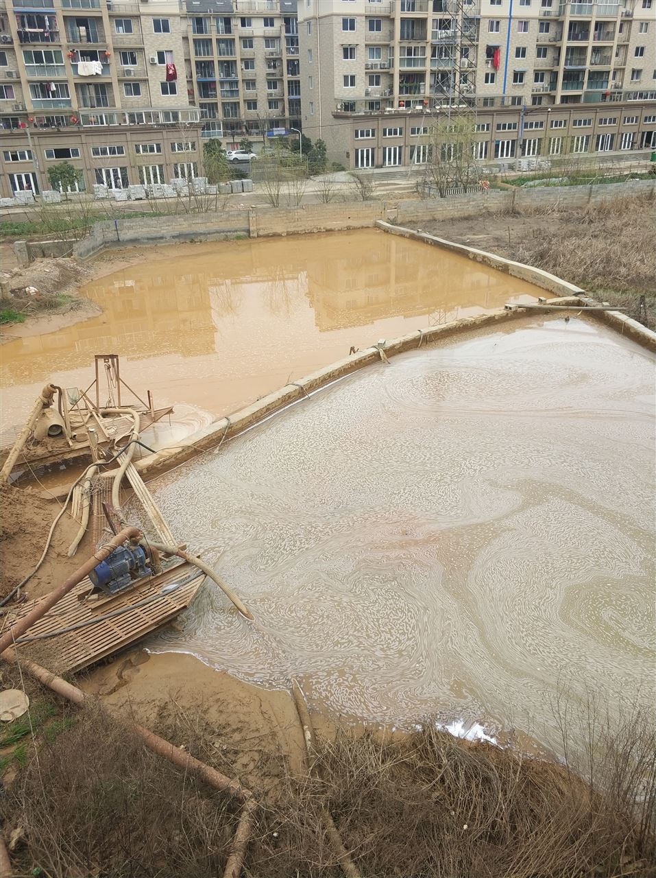 新乐沉淀池淤泥清理-厂区废水池淤泥清淤